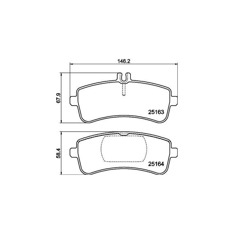 Pastiglie freno asse posteriore - HELLA BRAKE