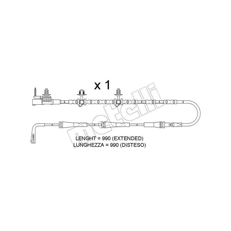 Indicatore usura freno asse posteriore - METELLI