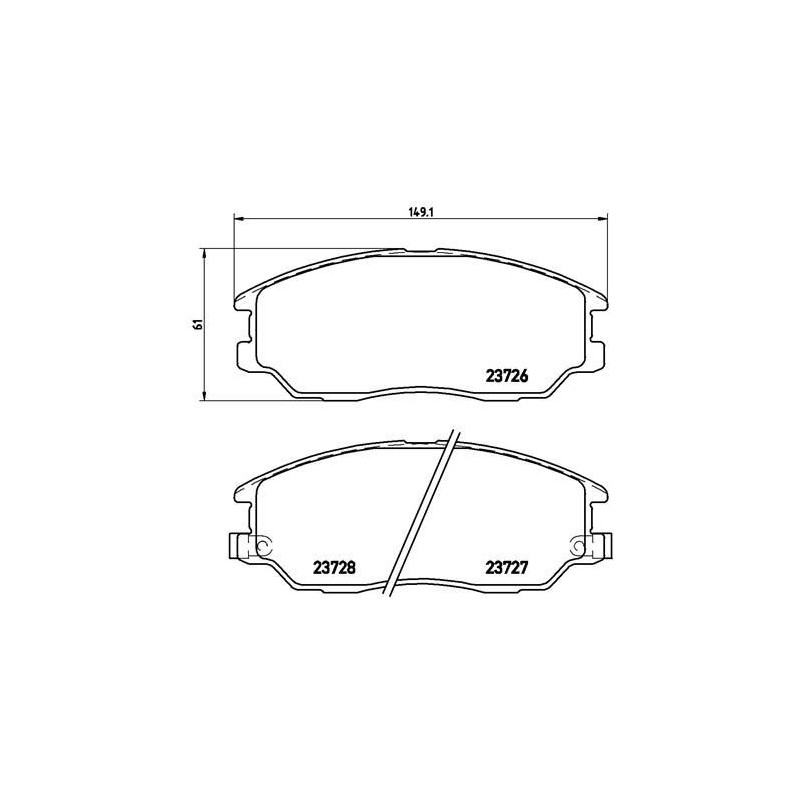 Pastiglie freno asse anteriore - BREMBO
