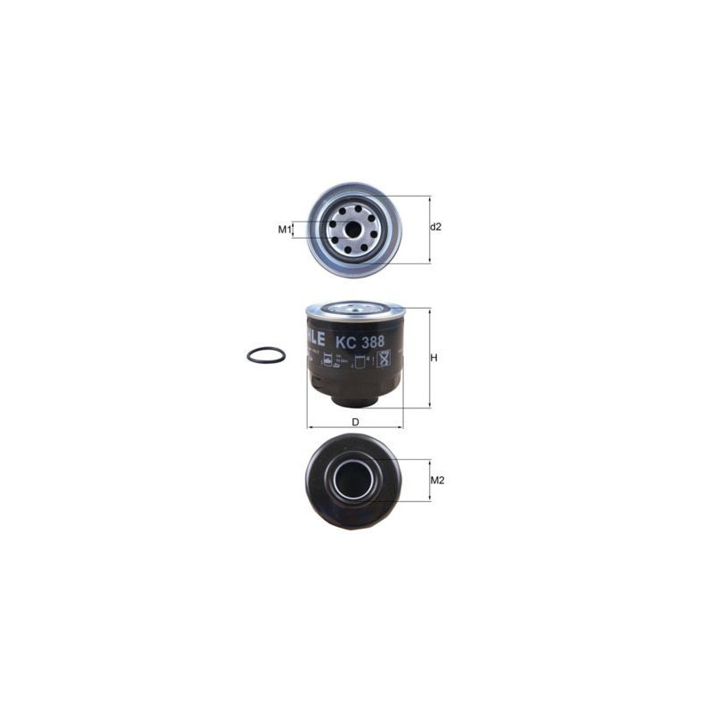 Filtro carburante - MAHLE