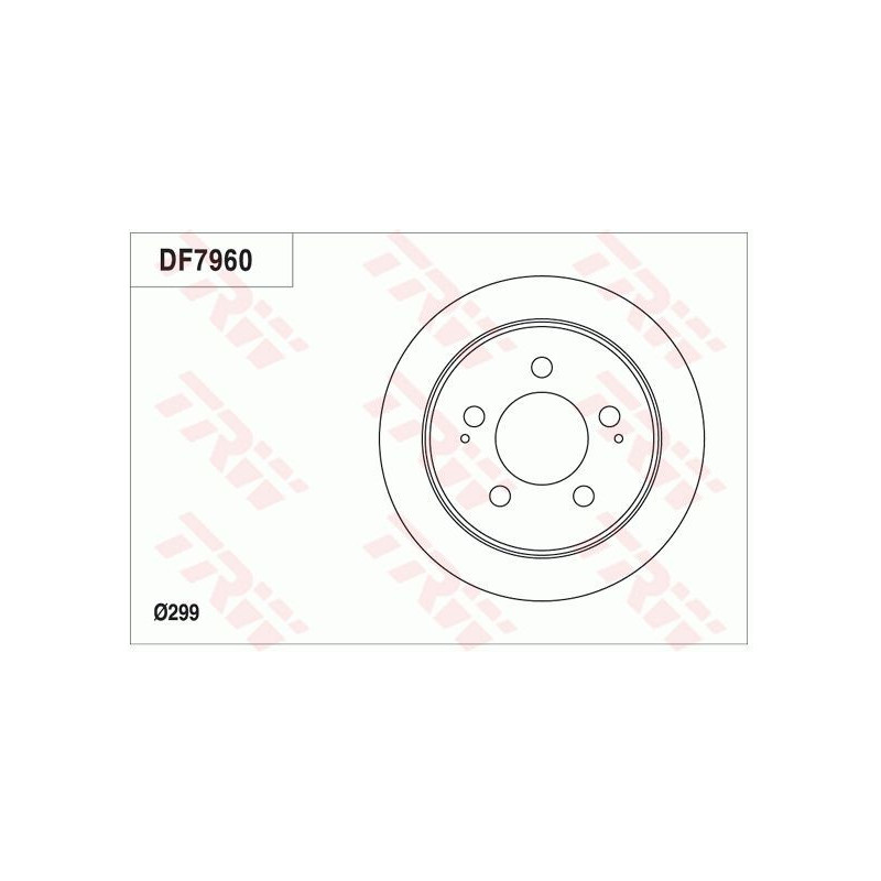 Disco freno asse posteriore - TRW