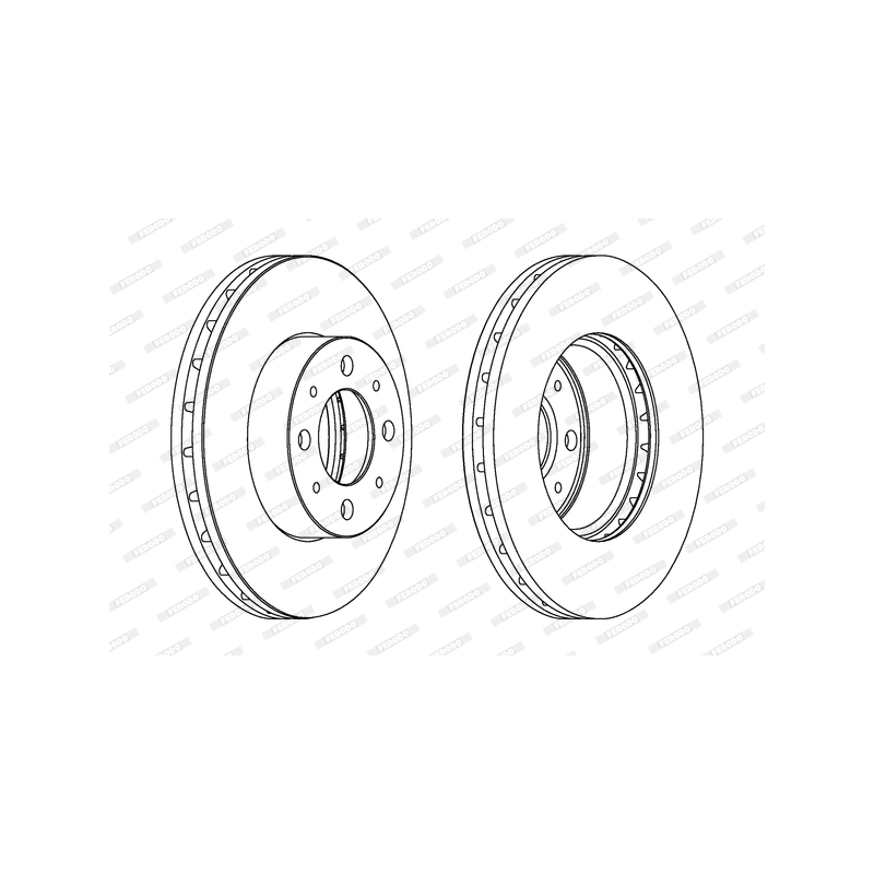 Disco freno asse anteriore - FERODO