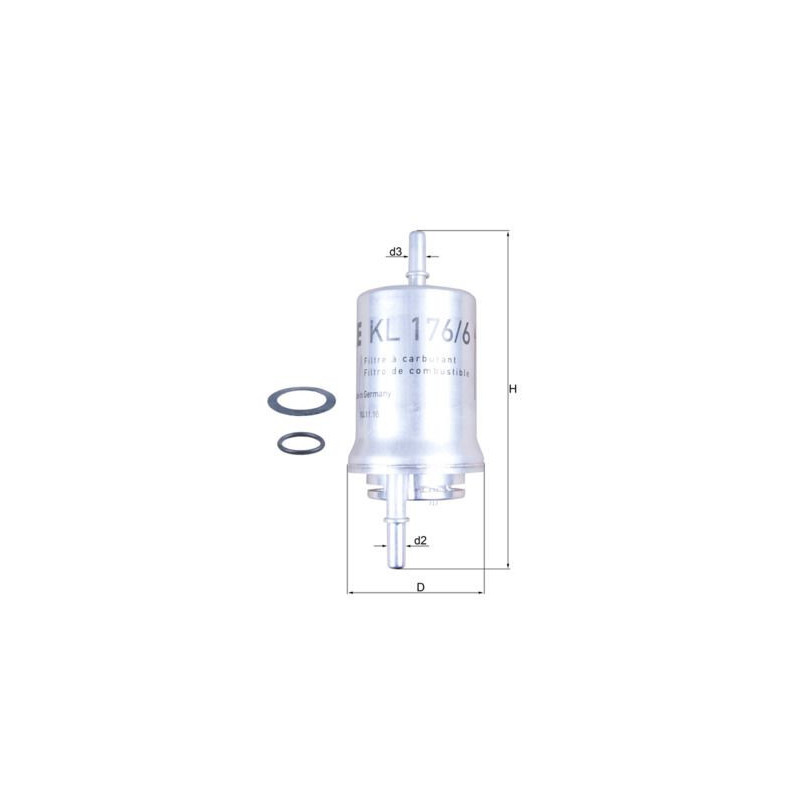 Filtro carburante - MAHLE