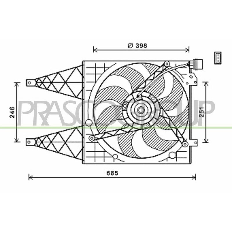 Elettroventola radiatore - PRASCO