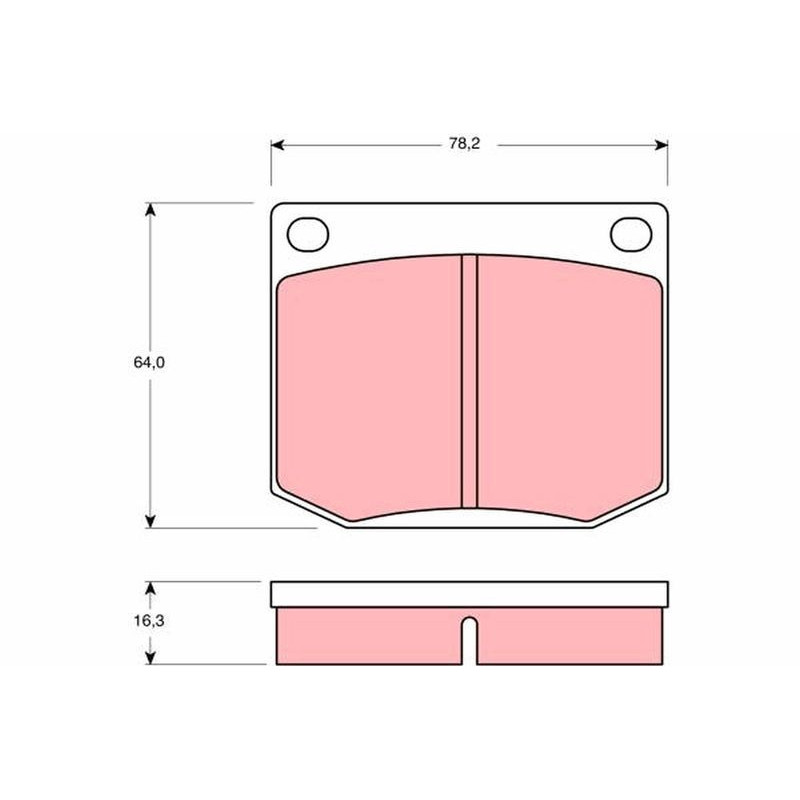 Pastiglie freno asse posteriore - TRW