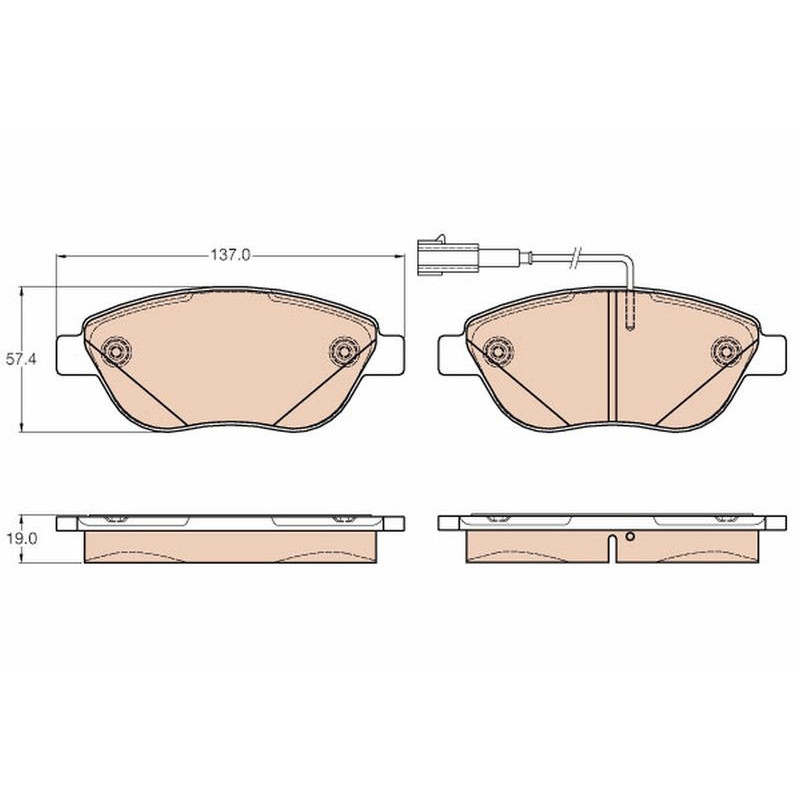 Pastiglie freno asse anteriore - TRW