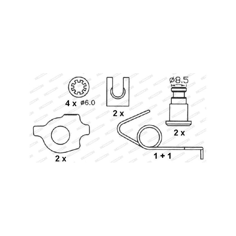 Ganasce freno - FERODO