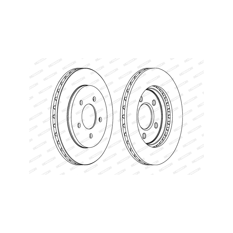 Disco freno asse anteriore - FERODO