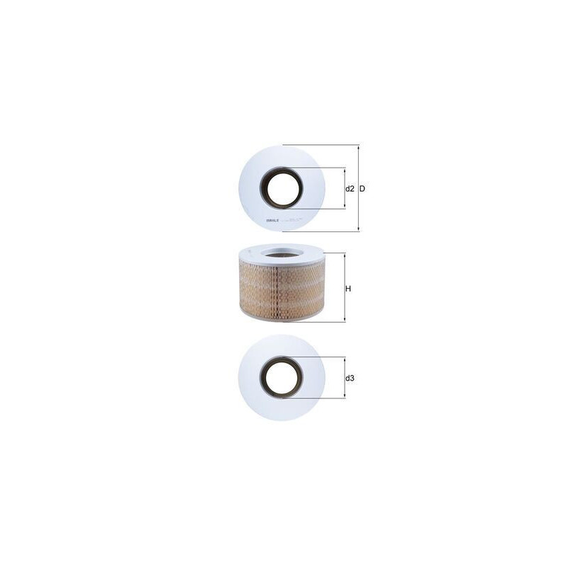 Filtro aria - MAHLE