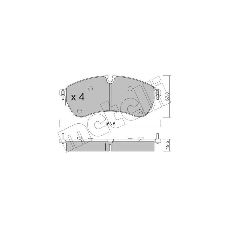 Pastiglie freno asse anteriore - METELLI
