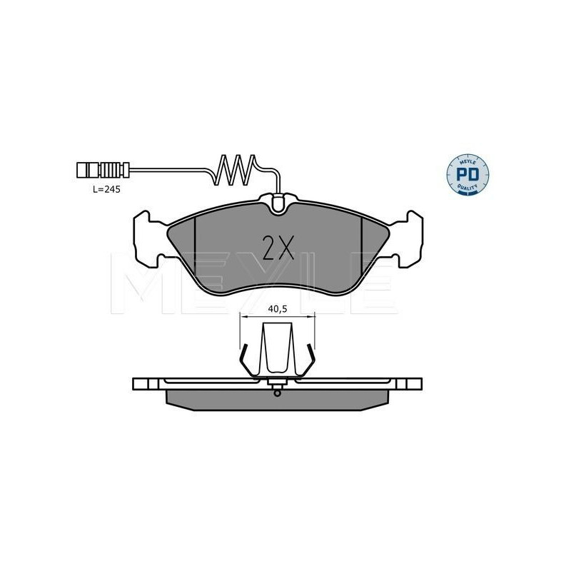 Pastiglie freno asse posteriore - MEYLE