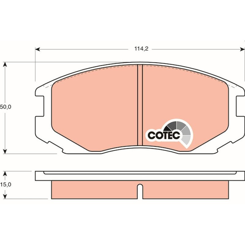 Pastiglie freno asse anteriore - TRW