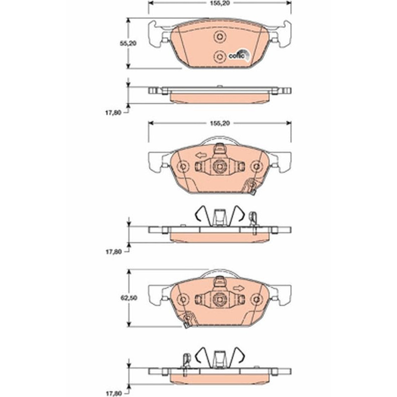 Pastiglie freno asse anteriore - TRW