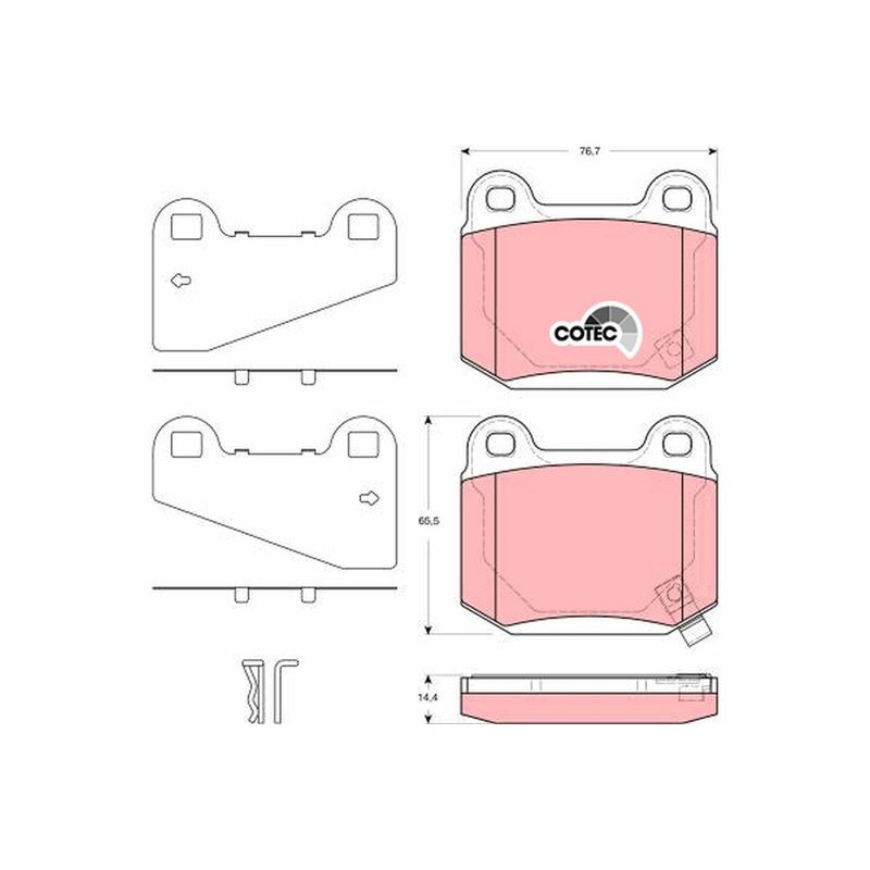 Pastiglie freno asse posteriore - TRW