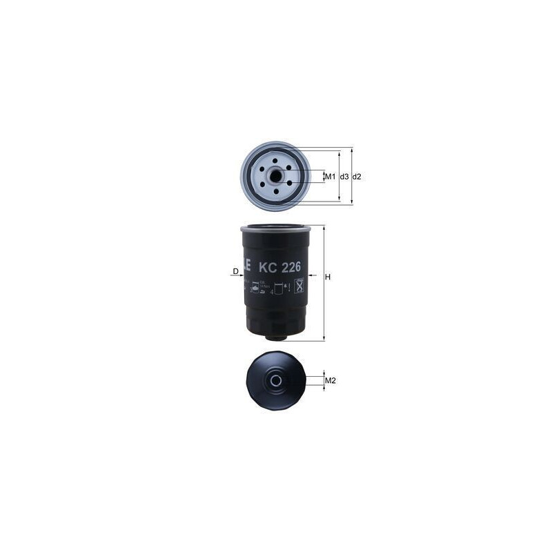 Filtro carburante - MAHLE