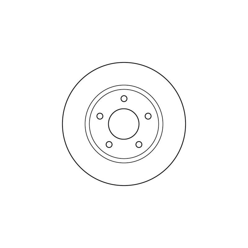 Disco freno asse anteriore - TRW