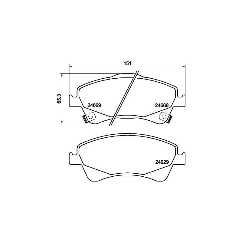Pastiglie freno asse anteriore - HELLA