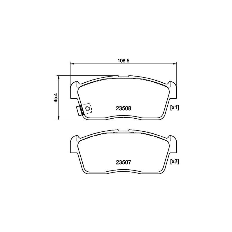 Pastiglie freno asse anteriore - HELLA
