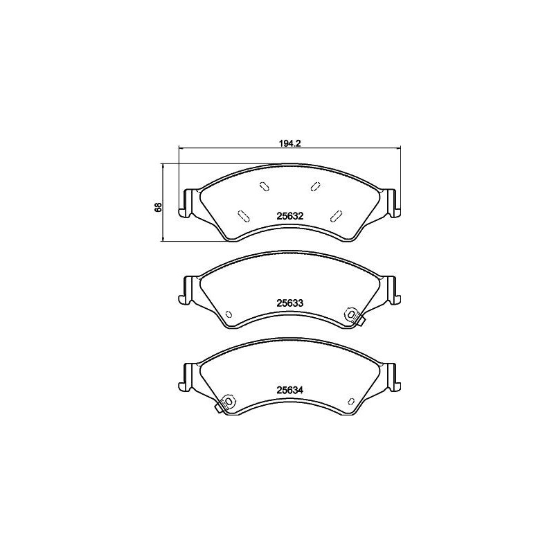Pastiglie freno asse anteriore - HELLA