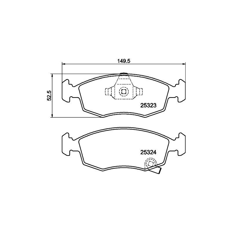 Pastiglie freno asse anteriore - HELLA