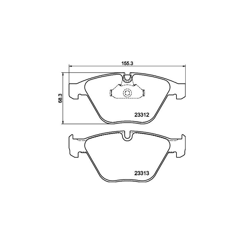 Pastiglie freno asse anteriore - HELLA