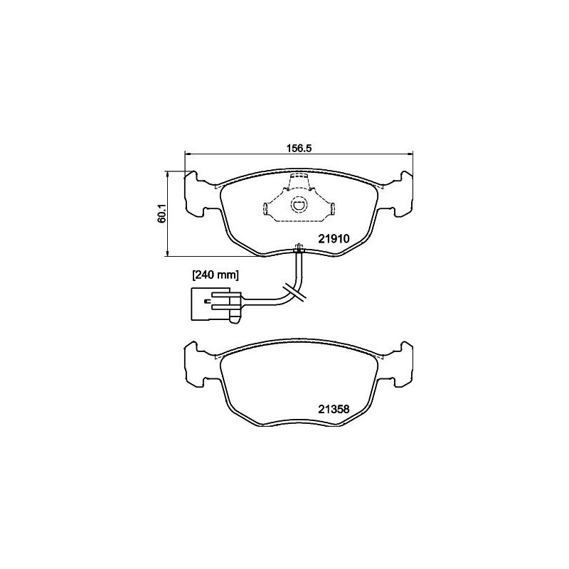Pastiglie freno asse anteriore - HELLA