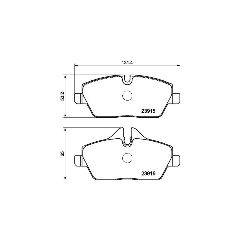 Pastiglie freno asse anteriore - HELLA