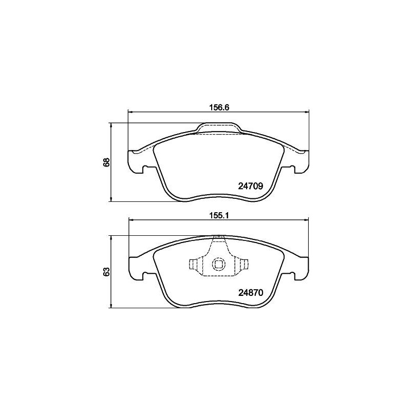 Pastiglie freno asse anteriore - HELLA