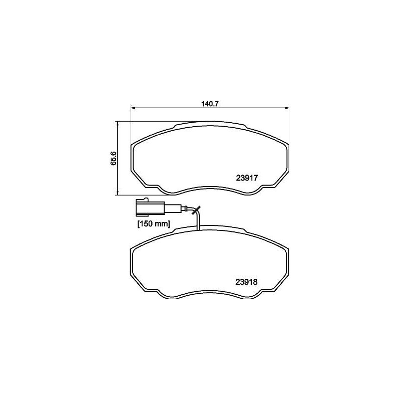 Pastiglie freno asse anteriore - HELLA