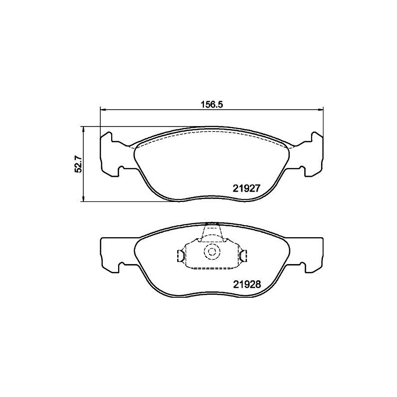 Pastiglie freno asse anteriore - HELLA