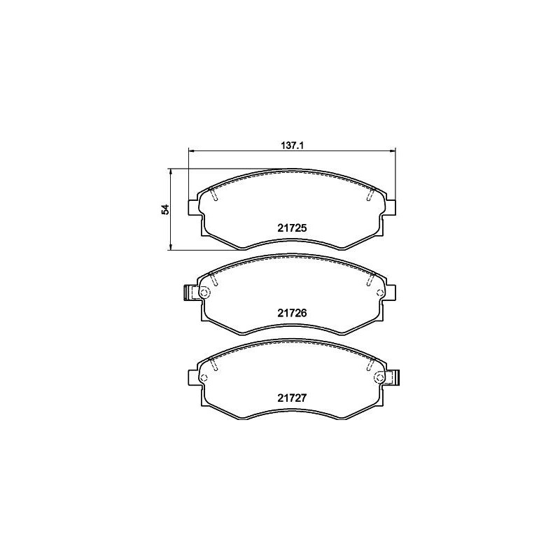 Pastiglie freno asse anteriore - HELLA