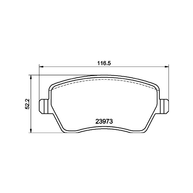 Pastiglie freno asse anteriore - HELLA