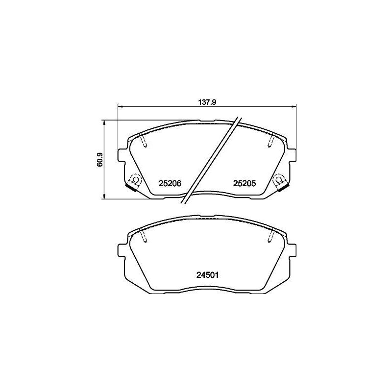 Pastiglie freno asse anteriore - HELLA