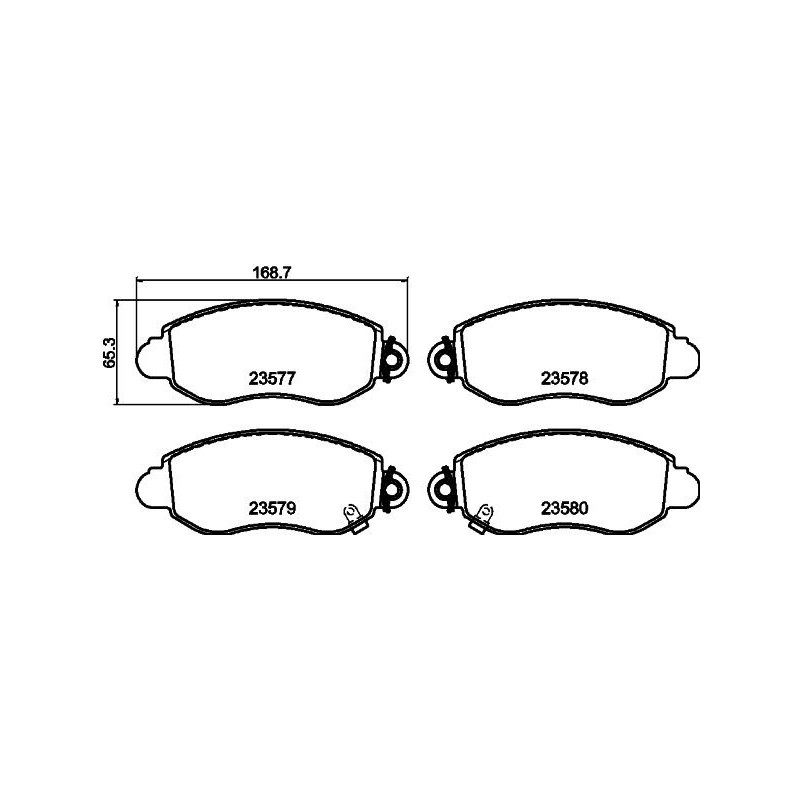 Pastiglie freno asse anteriore - HELLA