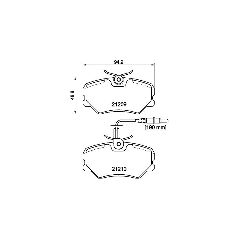 Pastiglie freno asse anteriore - HELLA