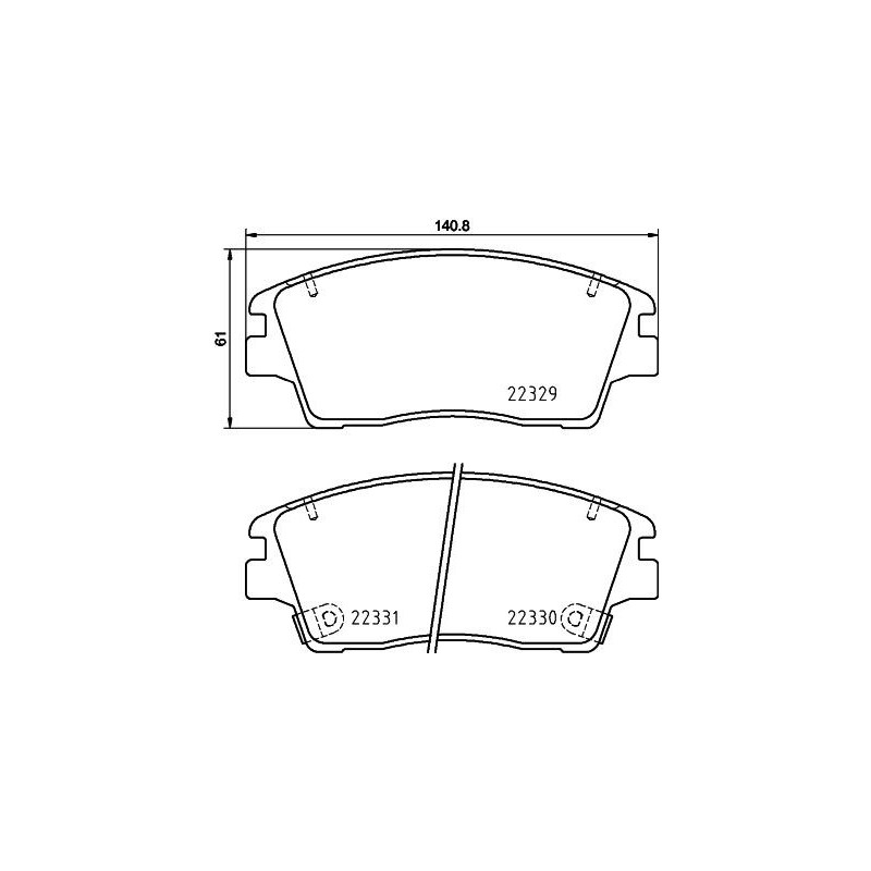 Pastiglie freno asse anteriore - HELLA