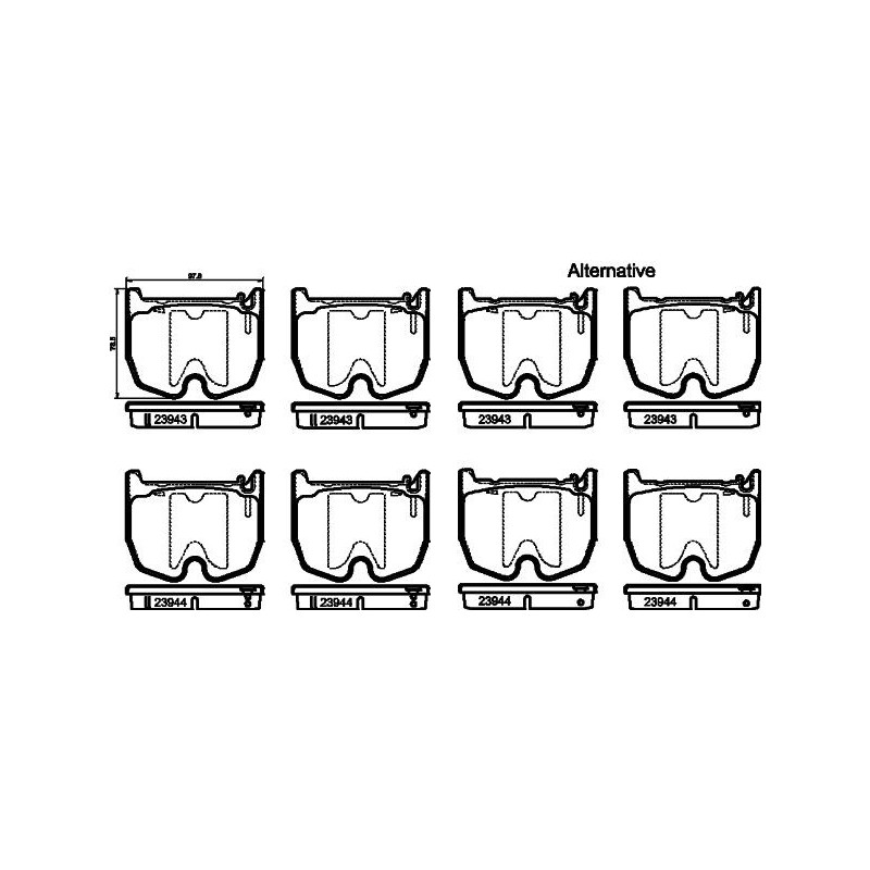 Pastiglie freno asse anteriore - HELLA