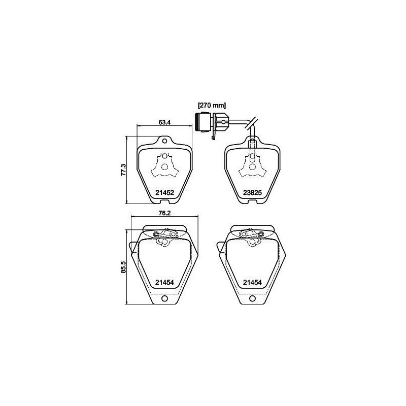 Pastiglie freno asse anteriore - HELLA