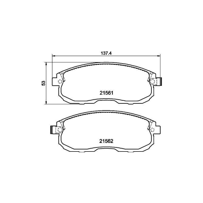 Pastiglie freno asse anteriore - HELLA