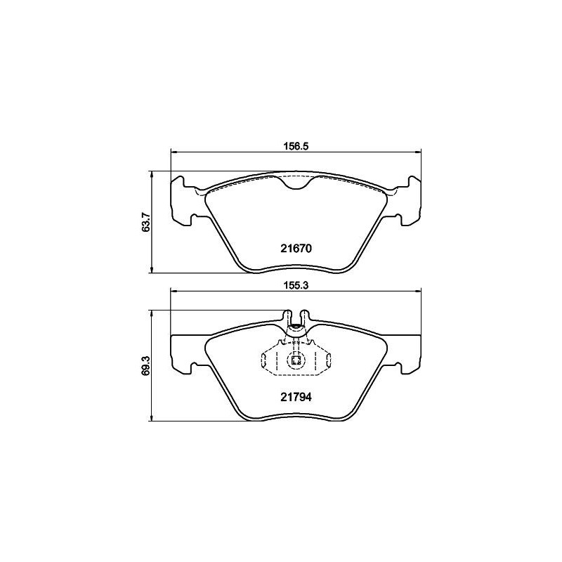 Pastiglie freno asse anteriore - HELLA