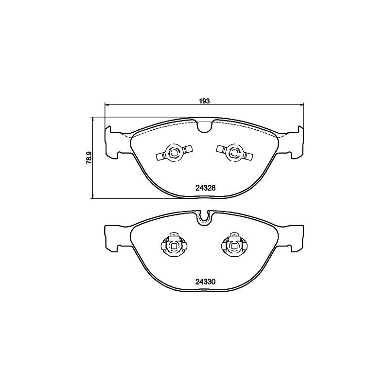 Pastiglie freno asse anteriore - HELLA