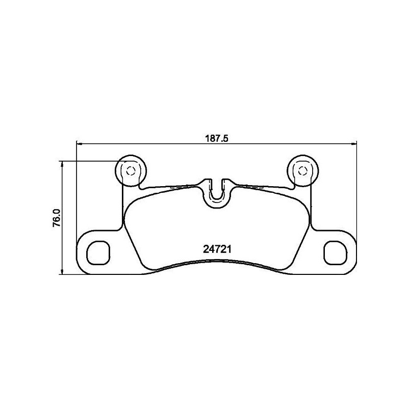 Pastiglie freno asse posteriore - HELLA