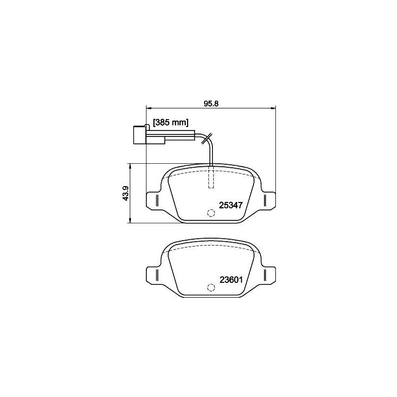 Pastiglie freno asse posteriore - HELLA