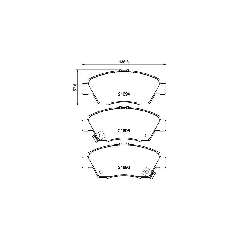 Pastiglie freno asse anteriore - HELLA