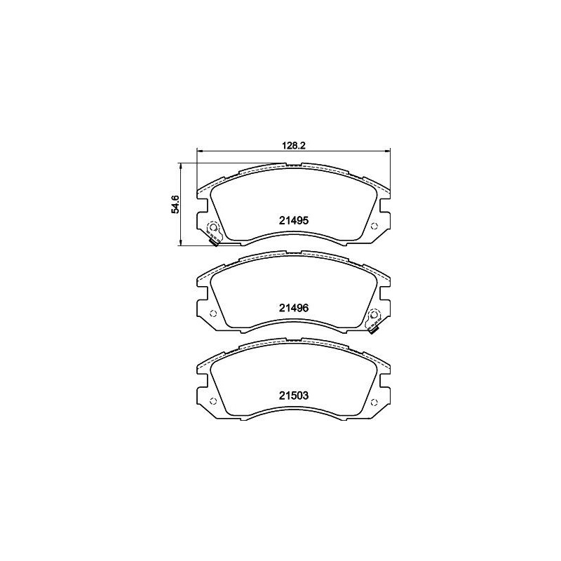 Pastiglie freno asse anteriore - HELLA