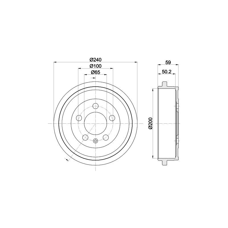 Tamburo freno - HELLA