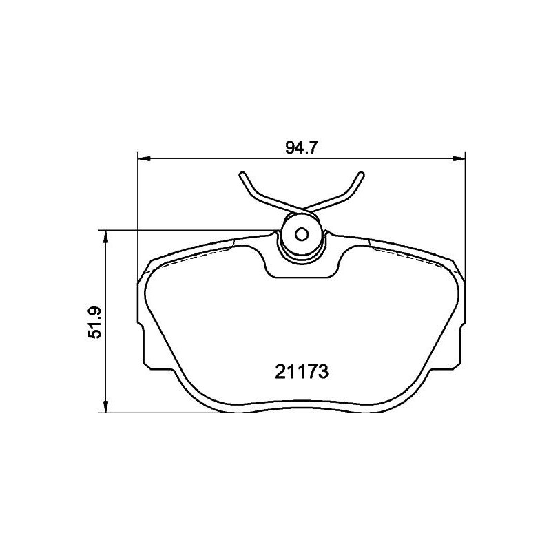 Pastiglie freno asse anteriore - HELLA