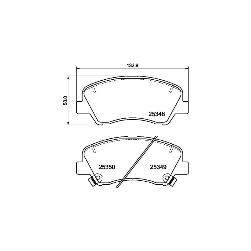 Pastiglie freno asse anteriore - HELLA