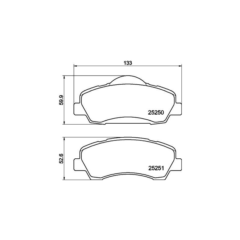 Pastiglie freno asse anteriore - HELLA
