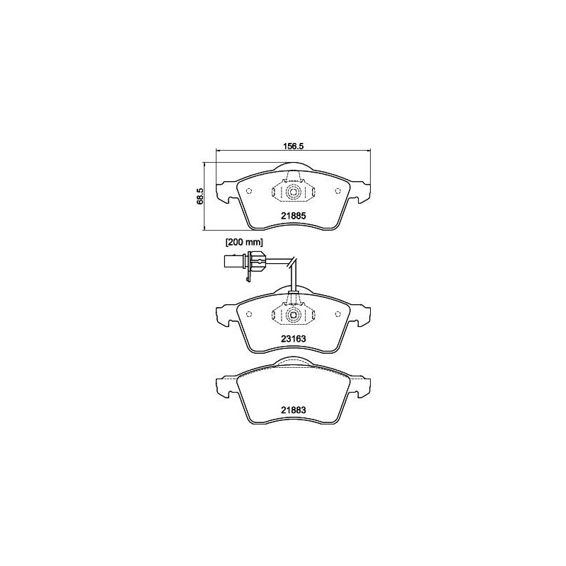 Pastiglie freno asse anteriore - HELLA